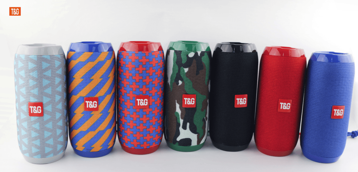 TG117 Portable Wireless Speaker, TWS Stereo, Built - In Mic For Calls - FM Radio, TF Card, USB Playback