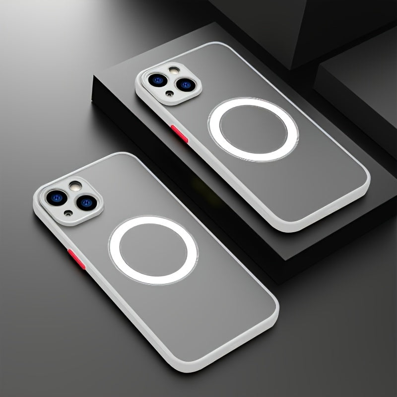 Luxury Matte Magnetic Wireless Charging Phone Case