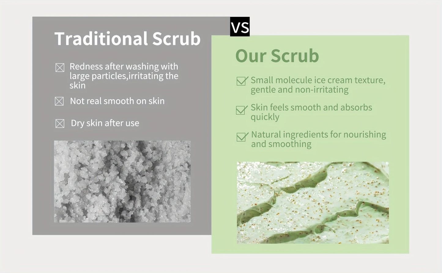 Armpit And Body Scrub - Rich In Walnut, Aloe And Peppermint Extracts