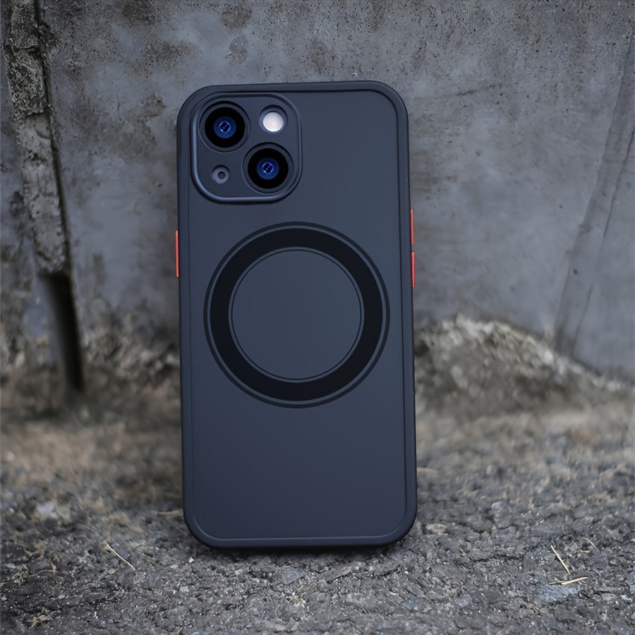 Luxury Matte Magnetic Wireless Charging Phone Case