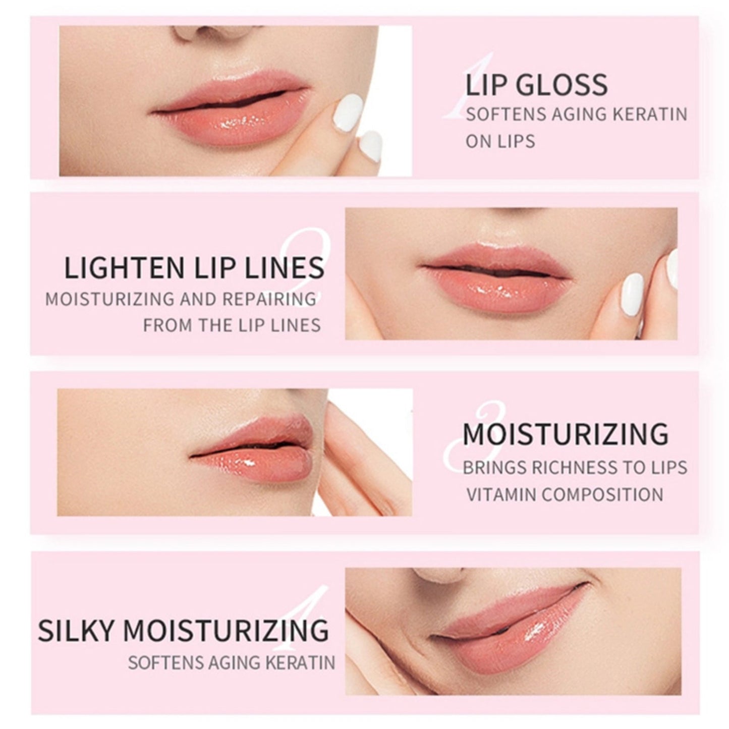 Plumping Pink Crystal Lip Mask Patches