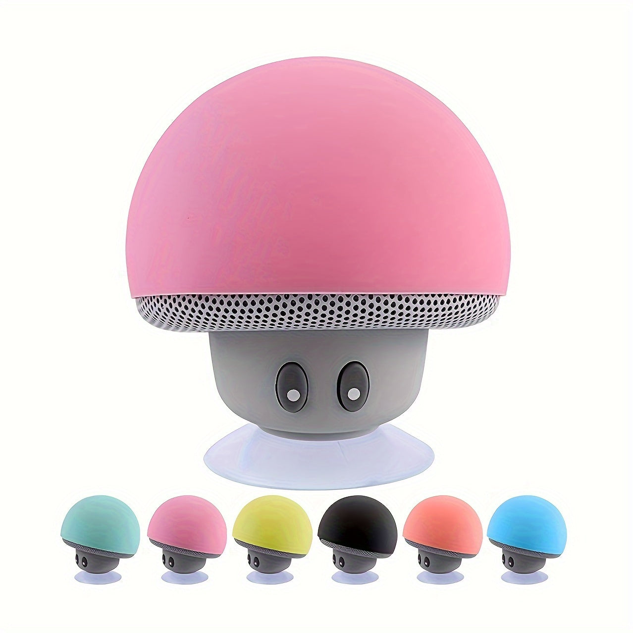 1pc Cartoon Mushroom Portable Wireless Speaker - Portable Bluetooth Speakers with Phone Holder, Suction Cup Design, Mini and Delicate
