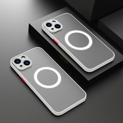 Luxury Matte Magnetic Wireless Charging Phone Case