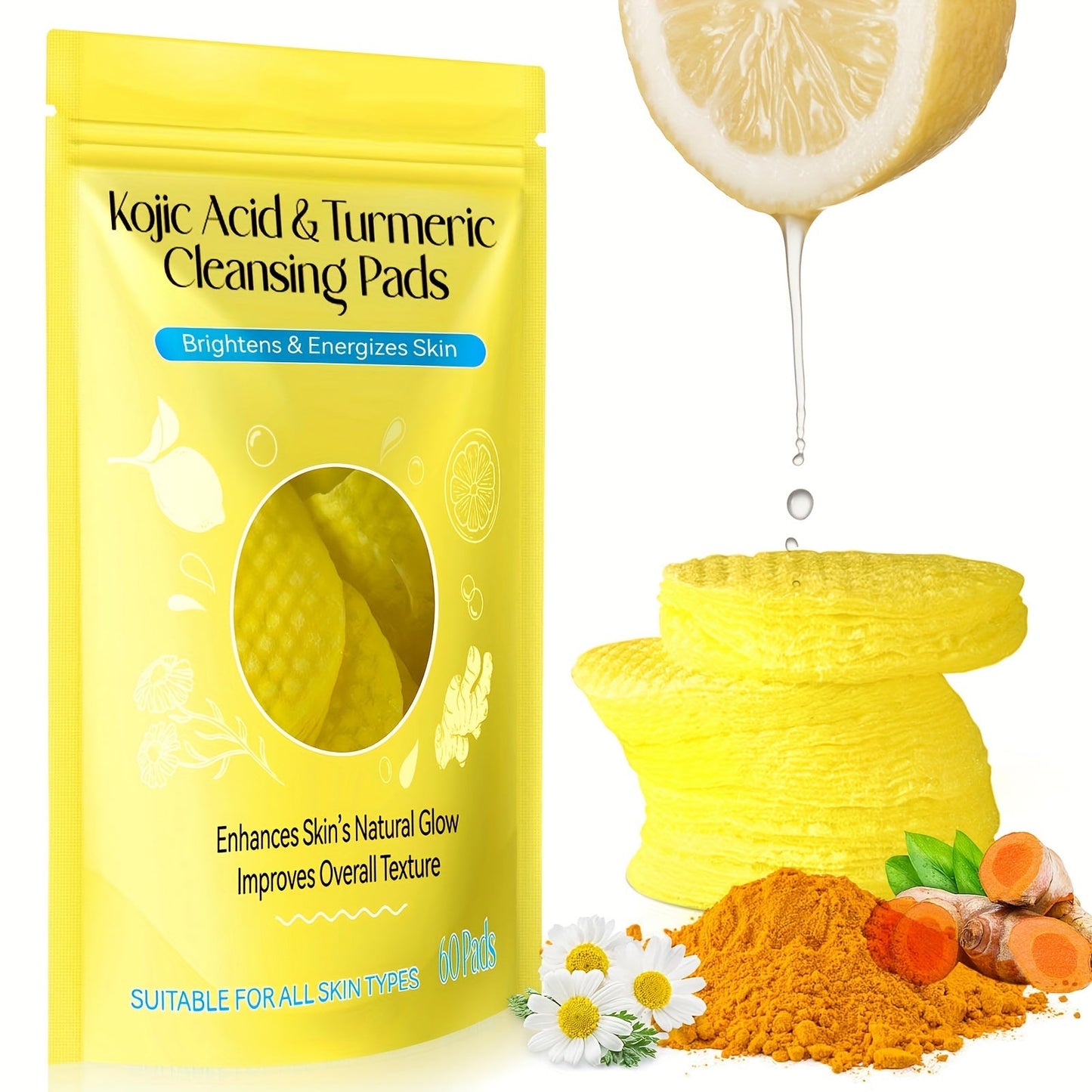 Turmeric Exfoliating Pads with Kojic Acid